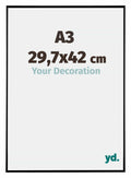 Evry Plastic Photo Frame 29 7x42cm A3 Black High Gloss Front Size | Yourdecoration.com