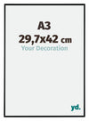 Evry Plastic Photo Frame 29 7x42cm A3 Black Matt Front Size | Yourdecoration.com