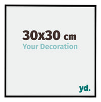 Evry Plastic Photo Frame 30x30cm Black Matt Front Size | Yourdecoration.com