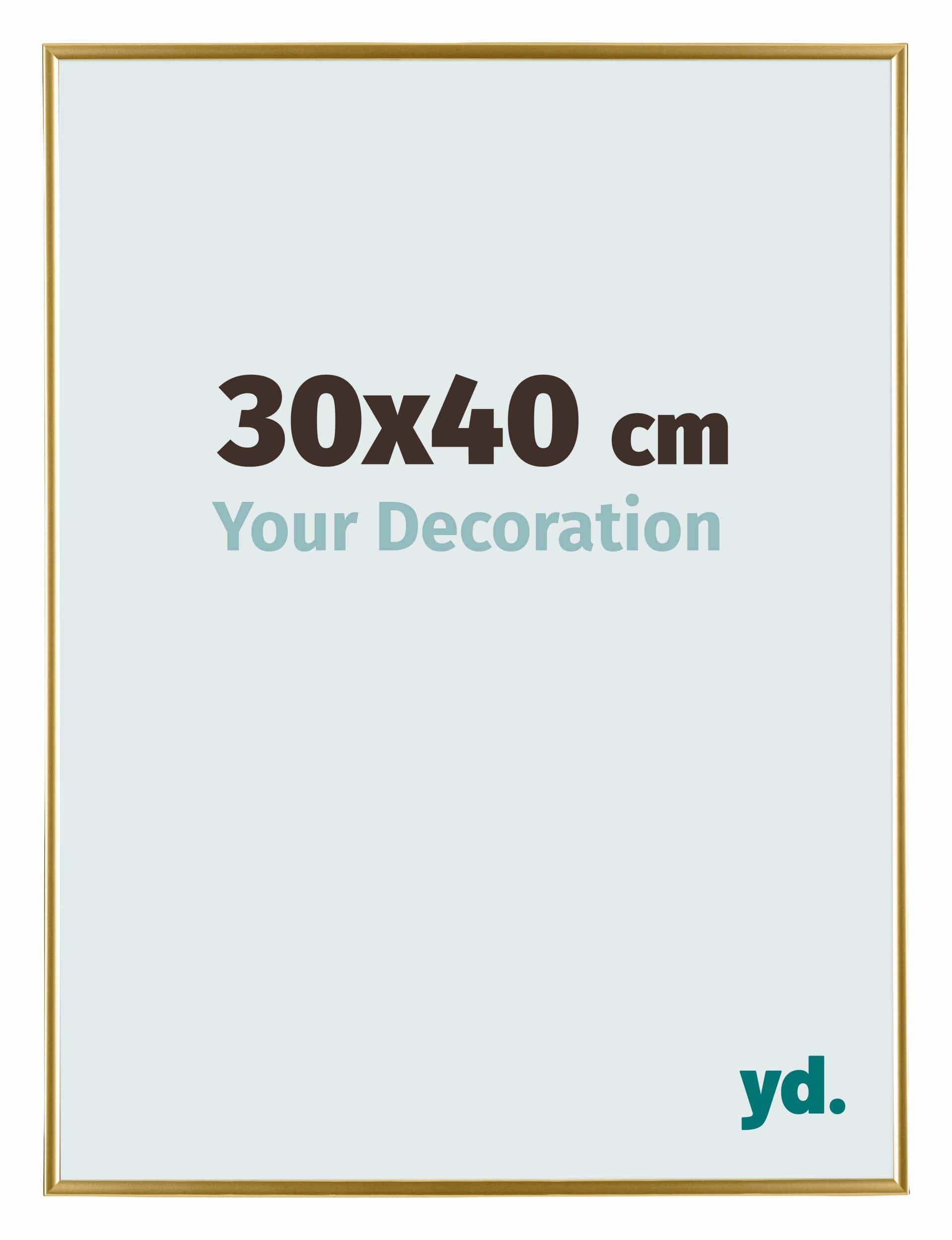 Evry Plastic Photo Frame 30x40cm Gold Front Size | Yourdecoration.nl
