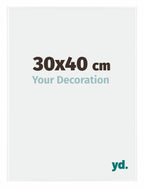 Evry Plastic Photo Frame 30x40cm White High Gloss Front Size | Yourdecoration.com