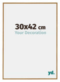 Evry Plastic Photo Frame 30x42cm Beech Light Front Size | Yourdecoration.com
