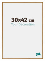 Evry Plastic Photo Frame 30x42cm Beech Light Front Size | Yourdecoration.com