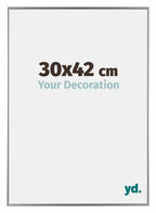 Evry Plastic Photo Frame 30x42cm Silver Front Size | Yourdecoration.com