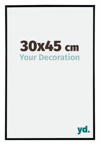 Evry Plastic Photo Frame 30x45cm Black Matt Front Size | Yourdecoration.com