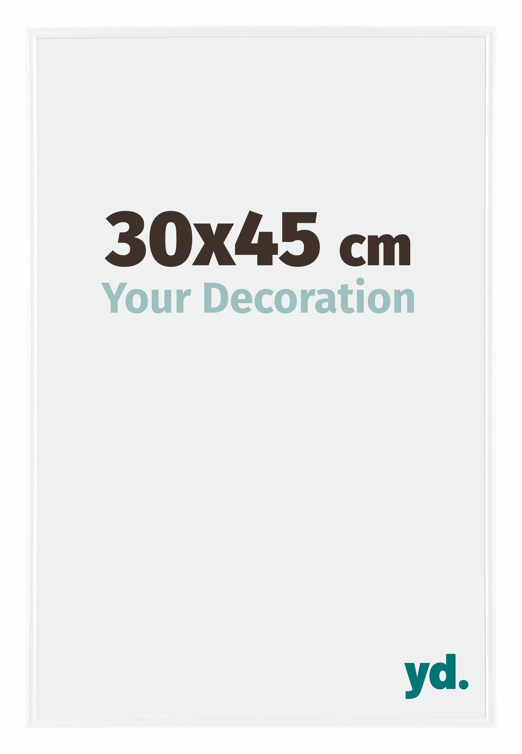 Evry Plastic Photo Frame 30x45cm White High Gloss Front Size | Yourdecoration.com