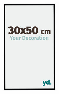 Evry Plastic Photo Frame 30x50cm Black High Gloss Front Size | Yourdecoration.com
