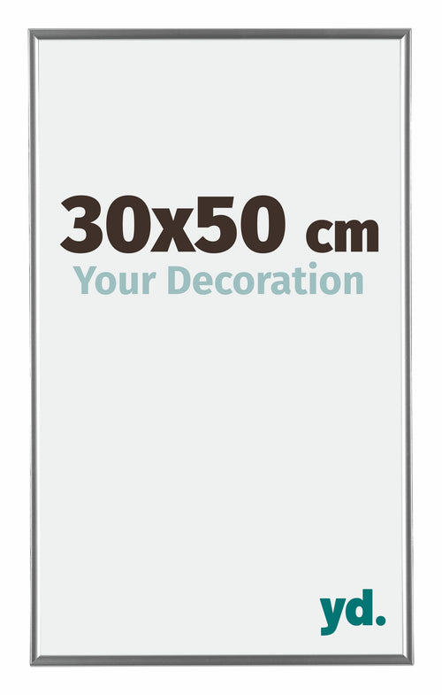 Evry Plastic Photo Frame 30x50cm Silver Front Size | Yourdecoration.com