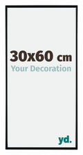 Evry Plastic Photo Frame 30x60cm Black High Gloss Front Size | Yourdecoration.com