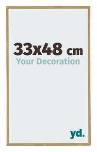 Evry Plastic Photo Frame 33x48cm Beech Light Front Size | Yourdecoration.com