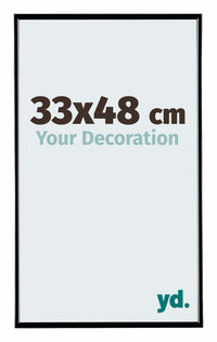 Evry Plastic Photo Frame 33x48cm Black High Gloss Front Size | Yourdecoration.com