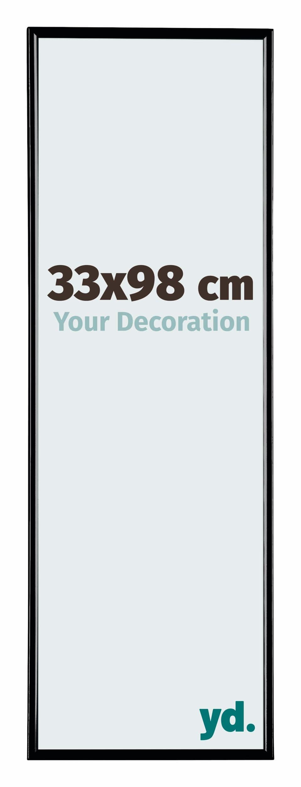 Evry Plastic Photo Frame 33x98cm Black High Gloss Front Size | Yourdecoration.com