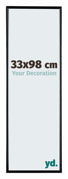 Evry Plastic Photo Frame 33x98cm Black High Gloss Front Size | Yourdecoration.com