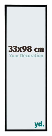 Evry Plastic Photo Frame 33x98cm Black Matt Front Size | Yourdecoration.com