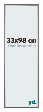 Evry Plastic Photo Frame 33x98cm Silver Front Size | Yourdecoration.com