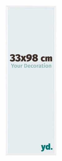 Evry Plastic Photo Frame 33x98cm White High Gloss Front Size | Yourdecoration.com