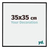 Evry Plastic Photo Frame 35x35cm Black Matt Front Size | Yourdecoration.com