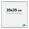 Evry Plastic Photo Frame 35x35cm Silver Front Size | Yourdecoration.com