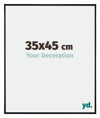 Evry Plastic Photo Frame 35x45cm Black High Gloss Front Size | Yourdecoration.com