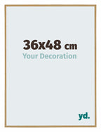Evry Plastic Photo Frame 36x48cm Beech Light Front Size | Yourdecoration.com