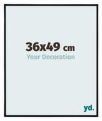 Evry Plastic Photo Frame 36x49cm Black Matt Front Size | Yourdecoration.com