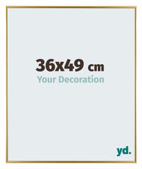Evry Plastic Photo Frame 36x49cm Gold Front Size | Yourdecoration.com
