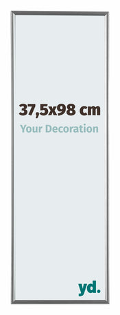 Evry Plastic Photo Frame 37 5x98cm Silver Front Size | Yourdecoration.com
