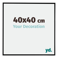 Evry Plastic Photo Frame 40x40cm Black Matt Front Size | Yourdecoration.com