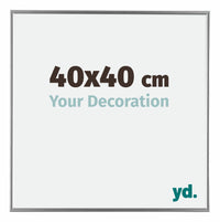 Evry Plastic Photo Frame 40x40cm Silver Front Size | Yourdecoration.com