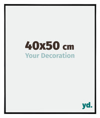 Evry Plastic Photo Frame 40x50cm Black High Gloss Front Size | Yourdecoration.com