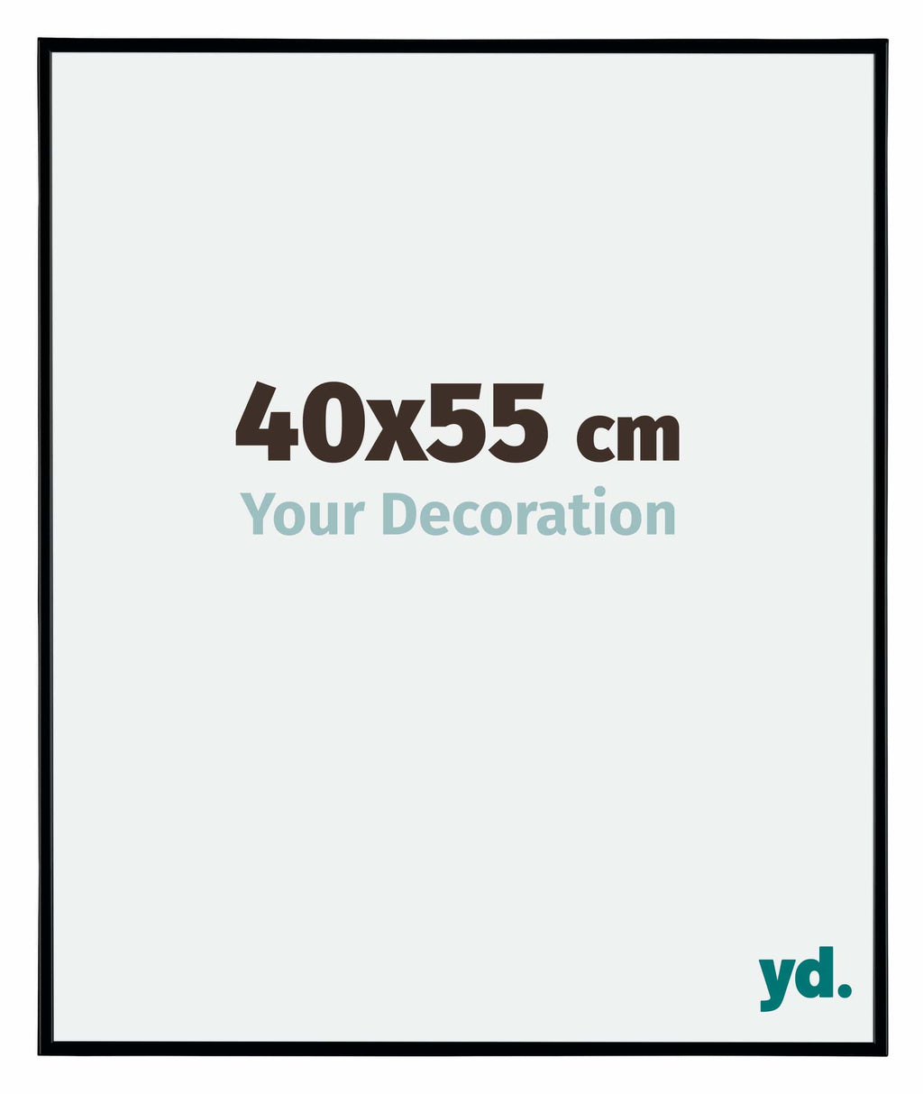 Evry Plastic Photo Frame 40x55cm Black Matt Front Size | Yourdecoration.com