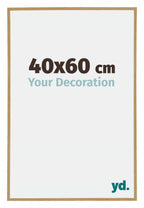 Evry Plastic Photo Frame 40x60cm Beech Light Front Size | Yourdecoration.com
