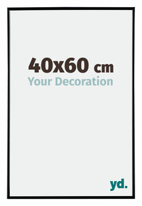 Evry Plastic Photo Frame 40x60cm Black High Gloss Front Size | Yourdecoration.com