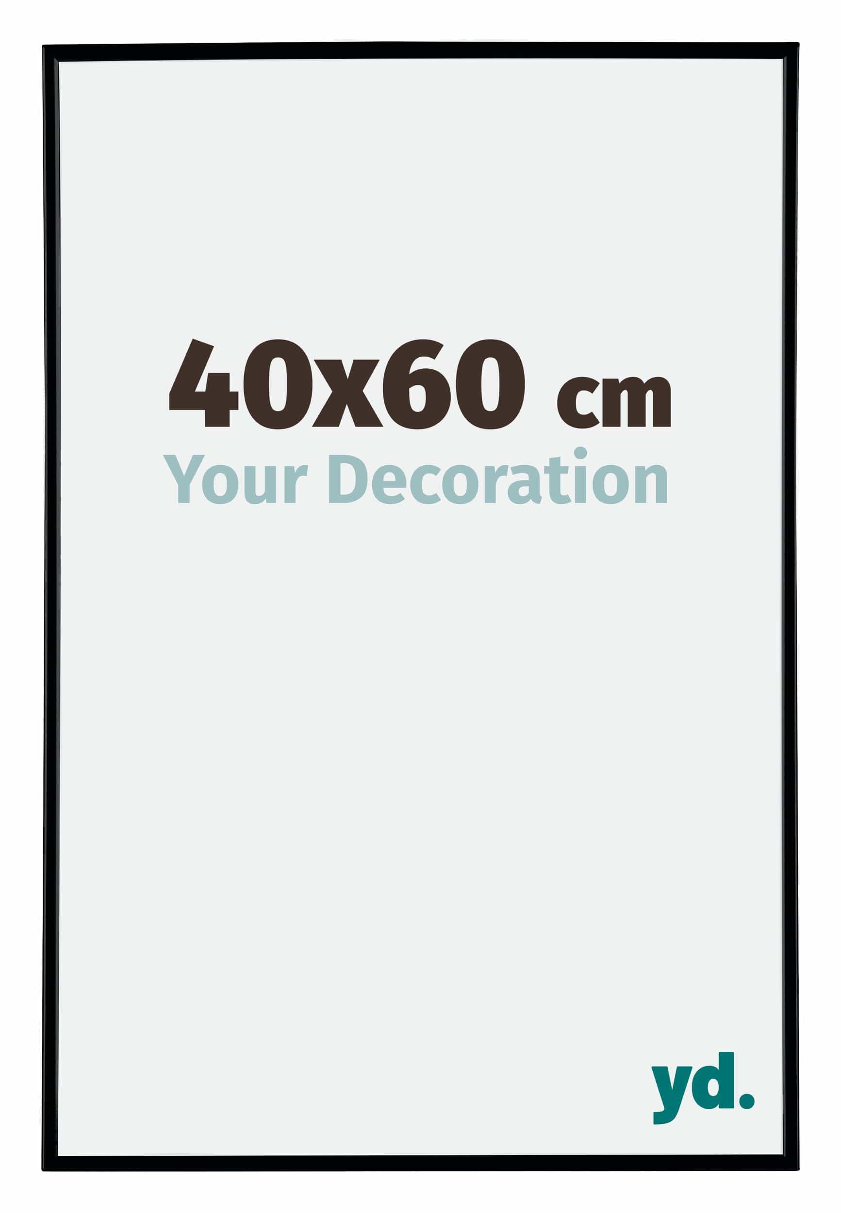 Evry Plastic Photo Frame 40x60cm Black Matt Front Size | Yourdecoration.com