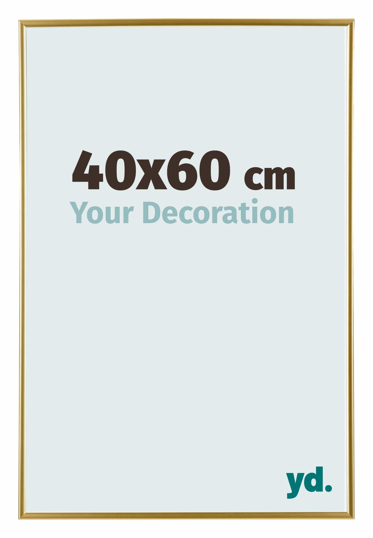 Evry Plastic Photo Frame 40x60cm Gold Front Size | Yourdecoration.nl