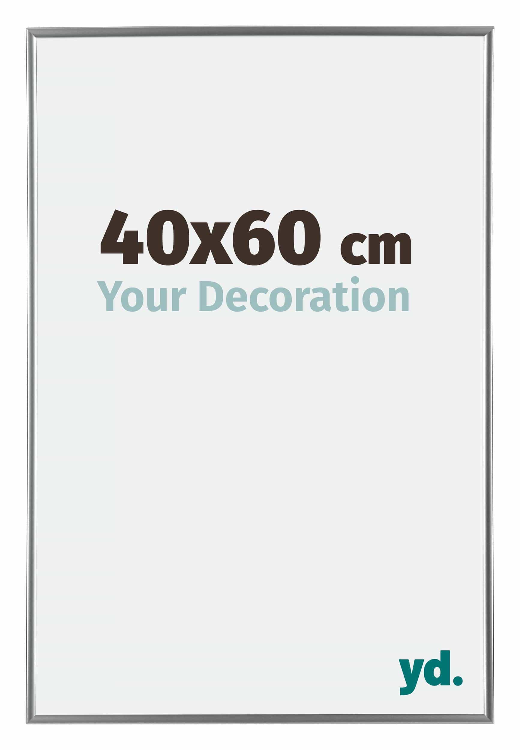 Evry Plastic Photo Frame 40x60cm Silver Front Size | Yourdecoration.com