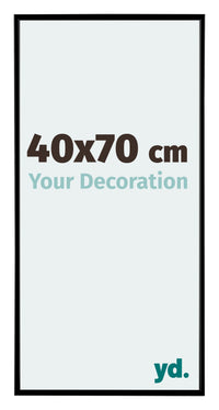 Evry Plastic Photo Frame 40x70cm Black Matt Front Size | Yourdecoration.com