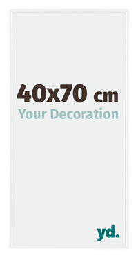 Evry Plastic Photo Frame 40x70cm White High Gloss Front Size | Yourdecoration.com