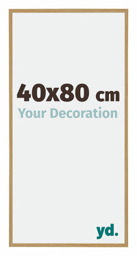 Evry Plastic Photo Frame 40x80cm Beech Light Front Size | Yourdecoration.com