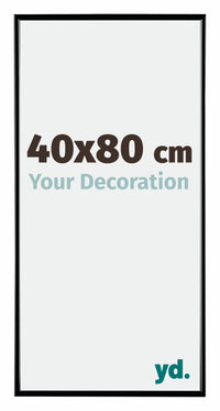 Evry Plastic Photo Frame 40x80cm Black High Gloss Front Size | Yourdecoration.com