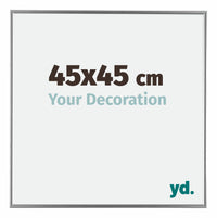 Evry Plastic Photo Frame 45x45cm Silver Front Size | Yourdecoration.com