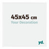 Evry Plastic Photo Frame 45x45cm White High Gloss Front Size | Yourdecoration.com