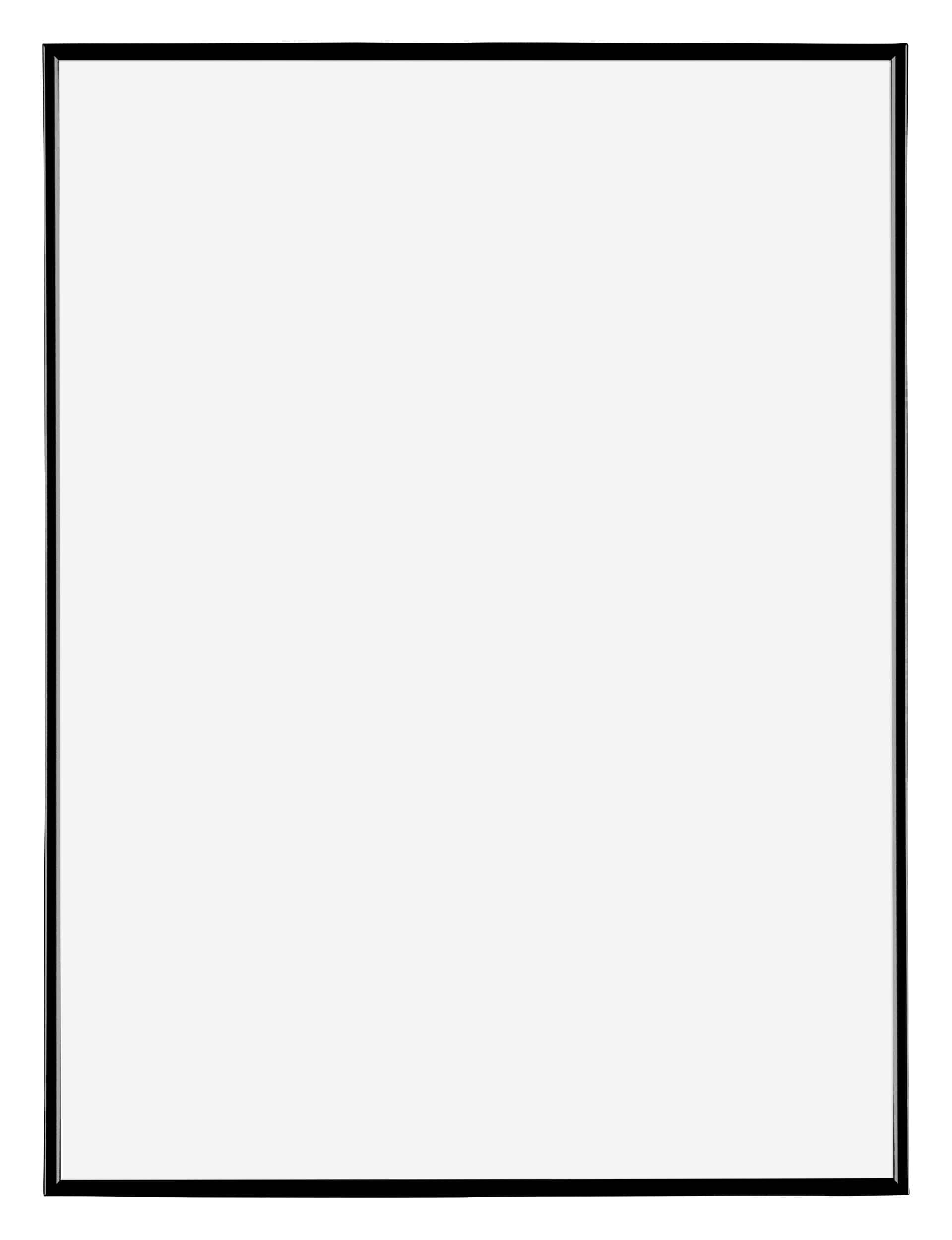 Evry Plastic Photo Frame 48x64cm Black High Gloss Front | Yourdecoration.com