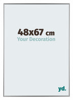 Evry Plastic Photo Frame 48x67cm Silver Front Size | Yourdecoration.com
