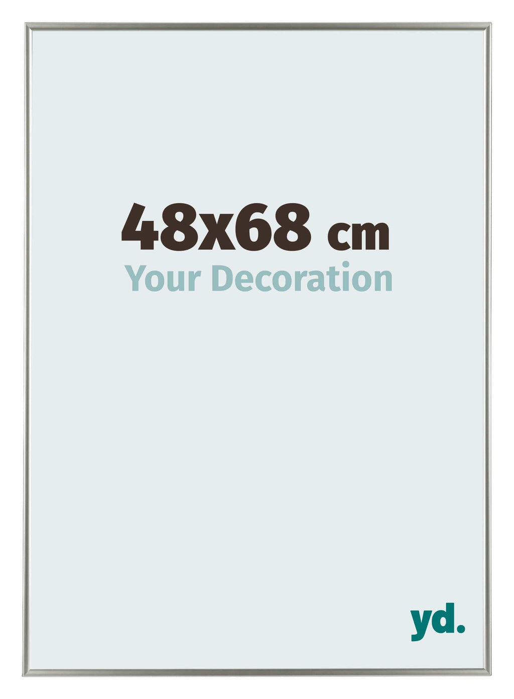 Evry Plastic Photo Frame 48x68cm Champagne Front Size | Yourdecoration.com