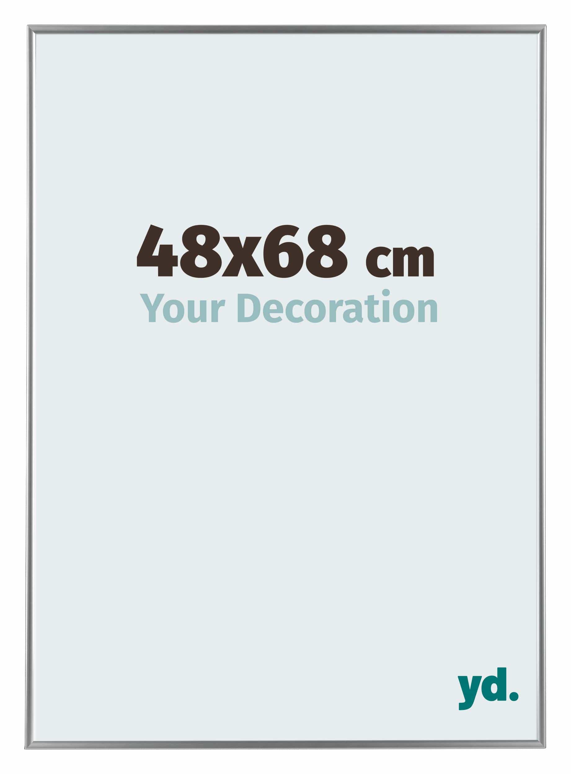 Evry Plastic Photo Frame 48x68cm Silver Front Size | Yourdecoration.com