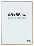 Evry Plastic Photo Frame 49x68cm Beech Light Front Size | Yourdecoration.com