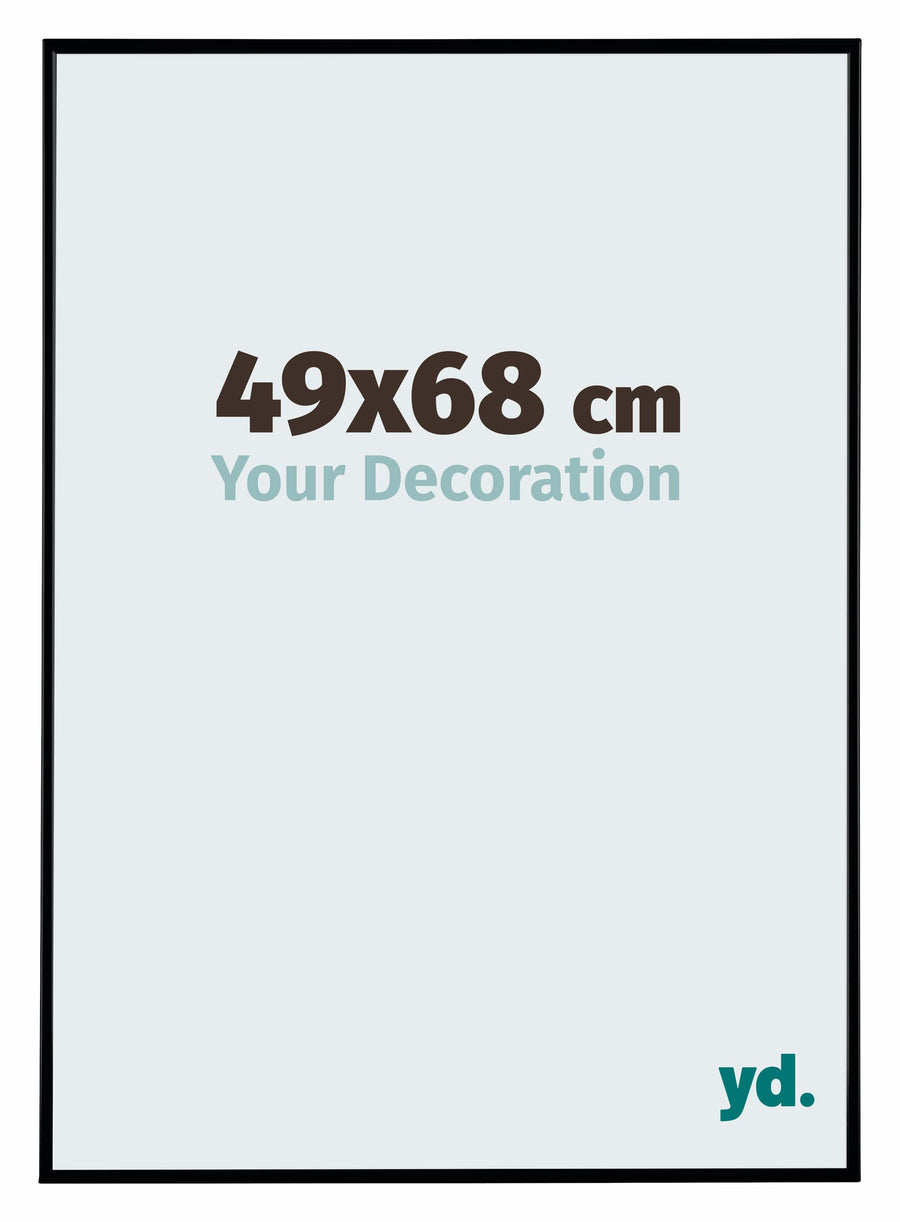 Evry Plastic Photo Frame 49x68cm Black Matte Front Size | Yourdecoration.com