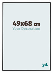 Evry Plastic Photo Frame 49x68cm Black Matte Front Size | Yourdecoration.com
