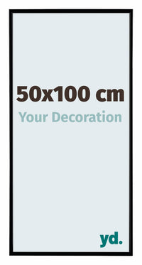 Evry Plastic Photo Frame 50x100cm Black Matt Front Size | Yourdecoration.com